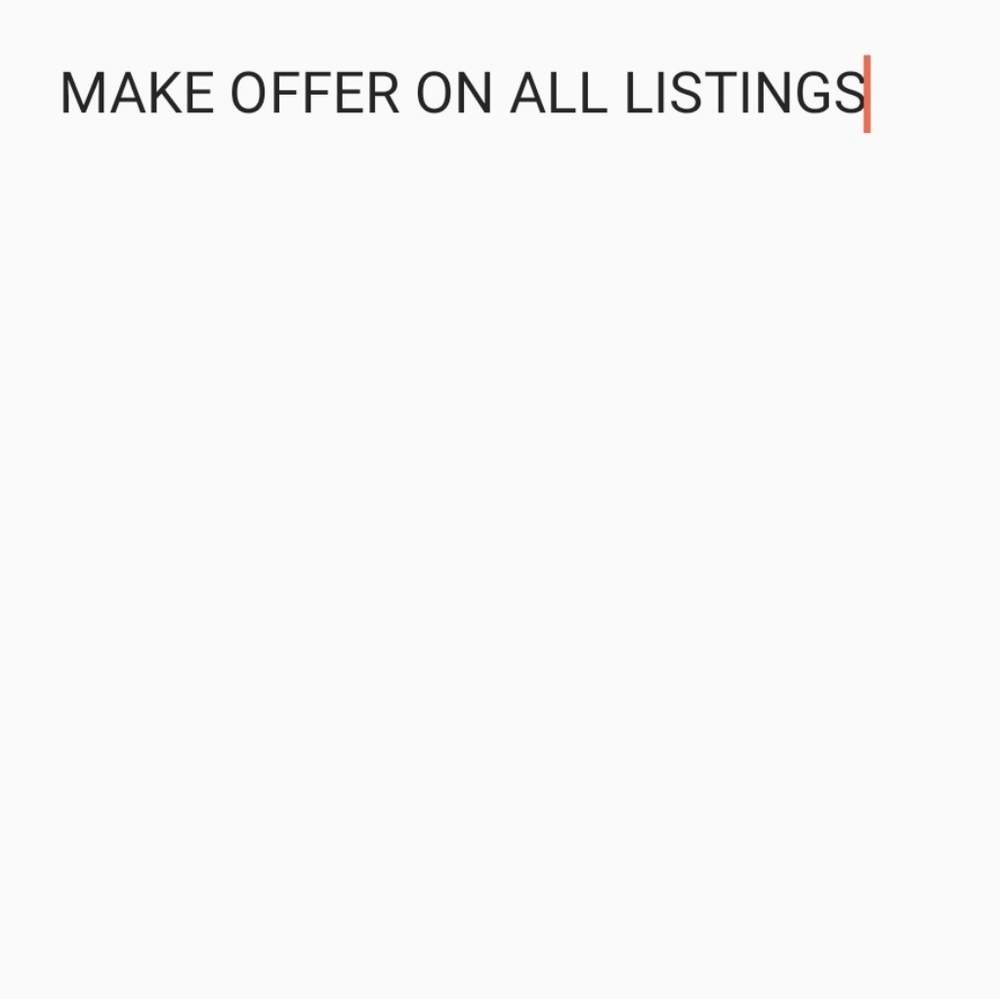 MAKE A OFFER